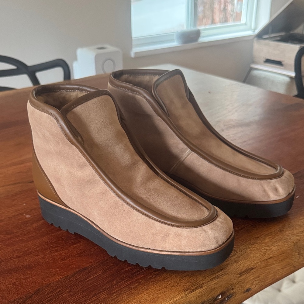 Gabriela Hearst Brown and Tan Shearling Boots